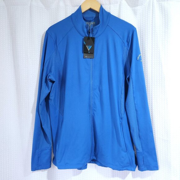 Level Wear Golf Zip-Up Jacket Long Sleeve Pockets Women's XXL Blue NWT - Picture 1 of 14